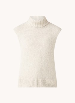 comma Grofgebreide spencer in alpaca wolblend met col