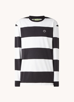 New Amsterdam Surf Association Breton longsleeve met streepprint