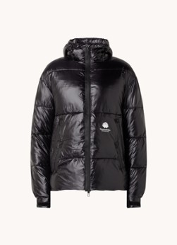 New Amsterdam Surf Association Puffer jack met capuchon en glanzende finish
