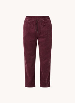 New Amsterdam Surf Association Straight fit pantalon van corduroy met steekzakken