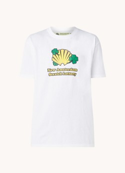 New Amsterdam Surf Association Scratch T-shirt met logoprint
