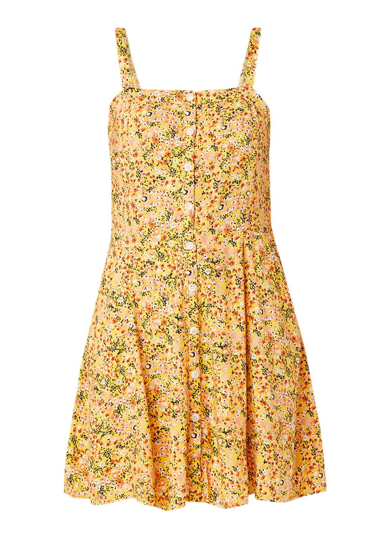 America Today Daya mini-jurk met bloemendessin geel