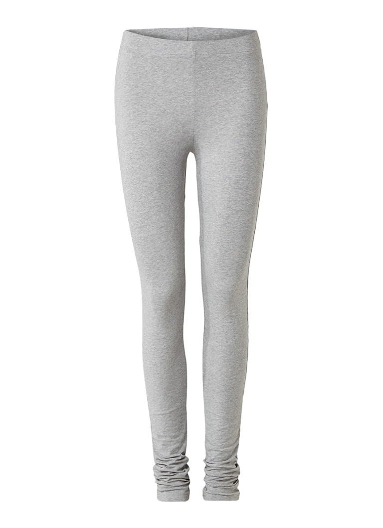 Moscow Basic legging van stretchkatoen grijs