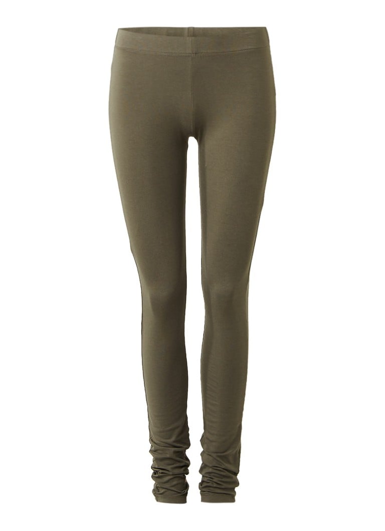 Moscow Basic legging van stretchkatoen grijs