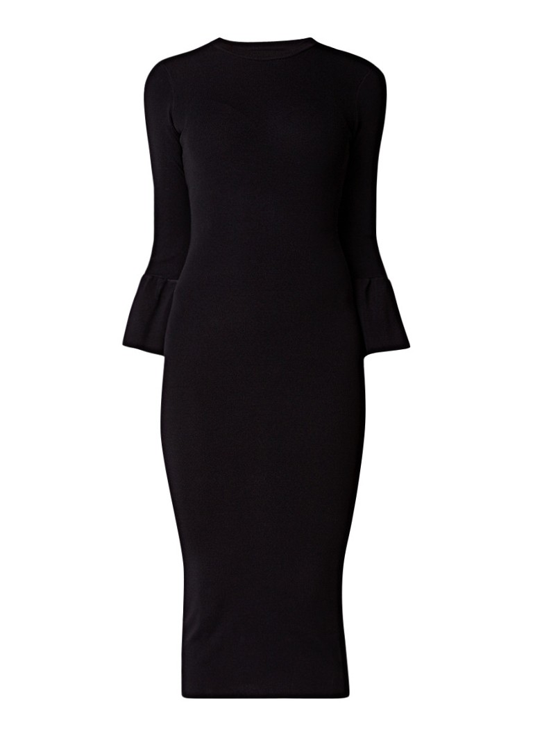 Envii Ensprinkle bodycon jurk van jersey zwart