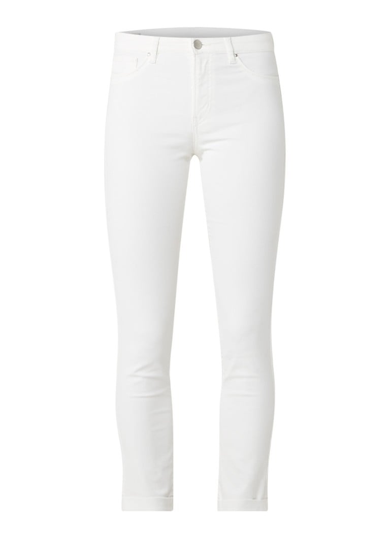 InWear Zulu cropped skinny jeans met omslag blauw