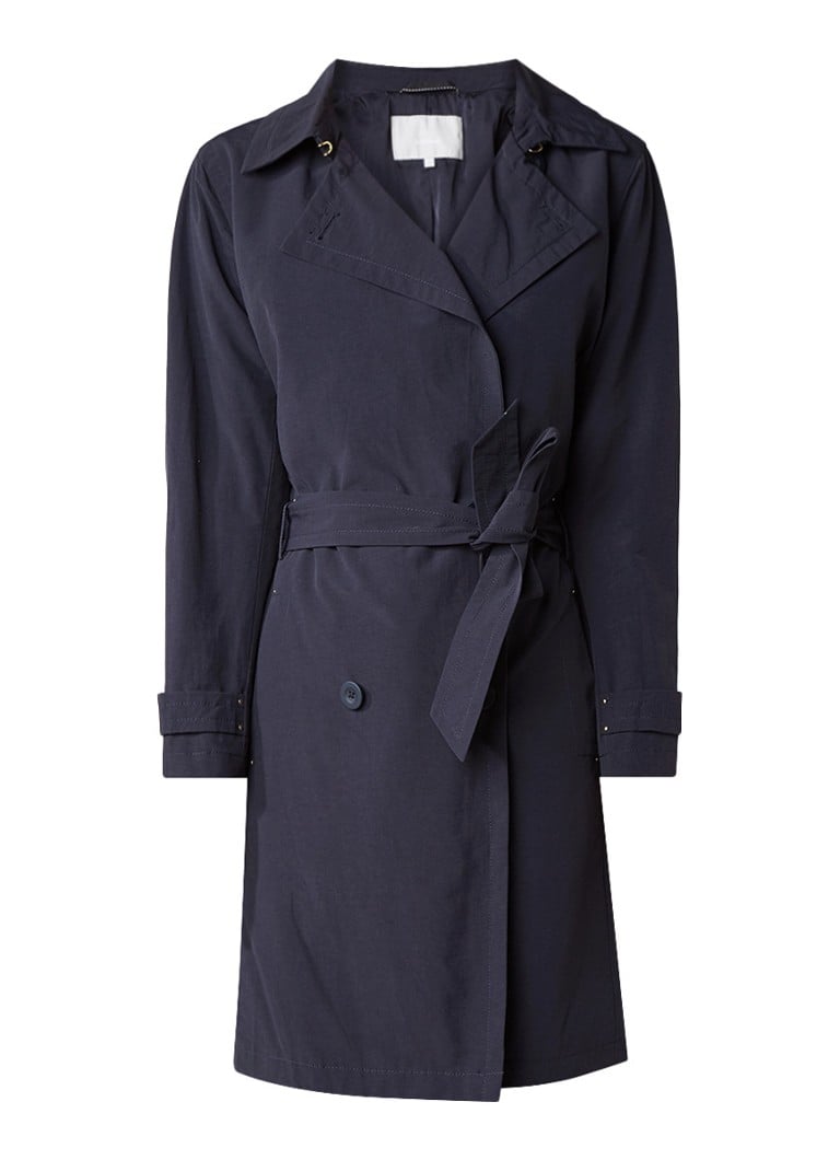 InWear Zelma trenchcoat met ceintuur blauw