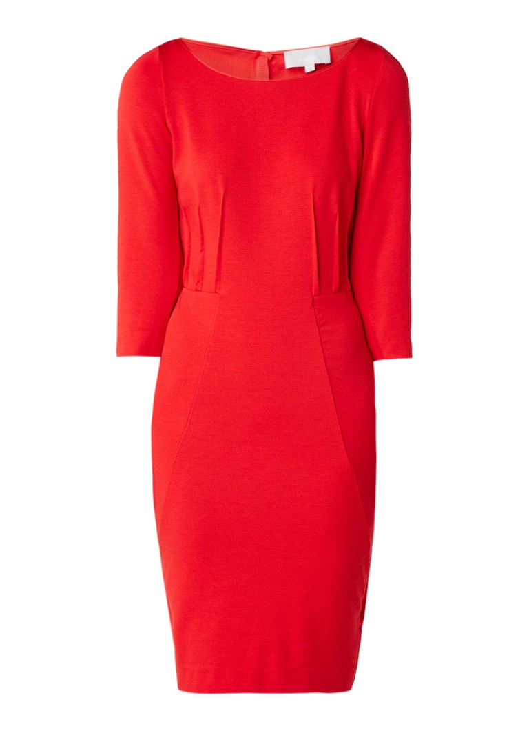 InWear Bagulio midi-jurk met plooidetail rood