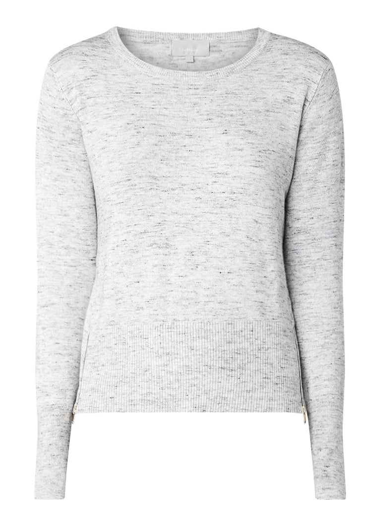 InWear Unnur Yitta pullover met ritsdetails blauw