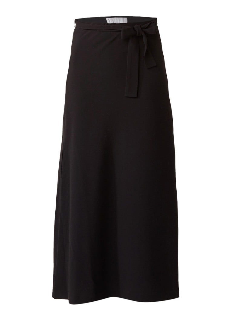 InWear Zeely maxi rok met splitten in de zijnaad blauw