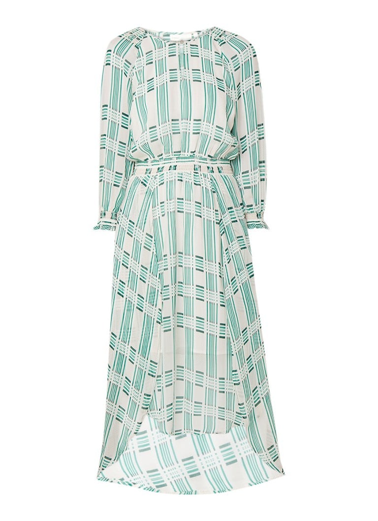 InWear Hayden maxi-jurk met ruitdessin lichtgroen