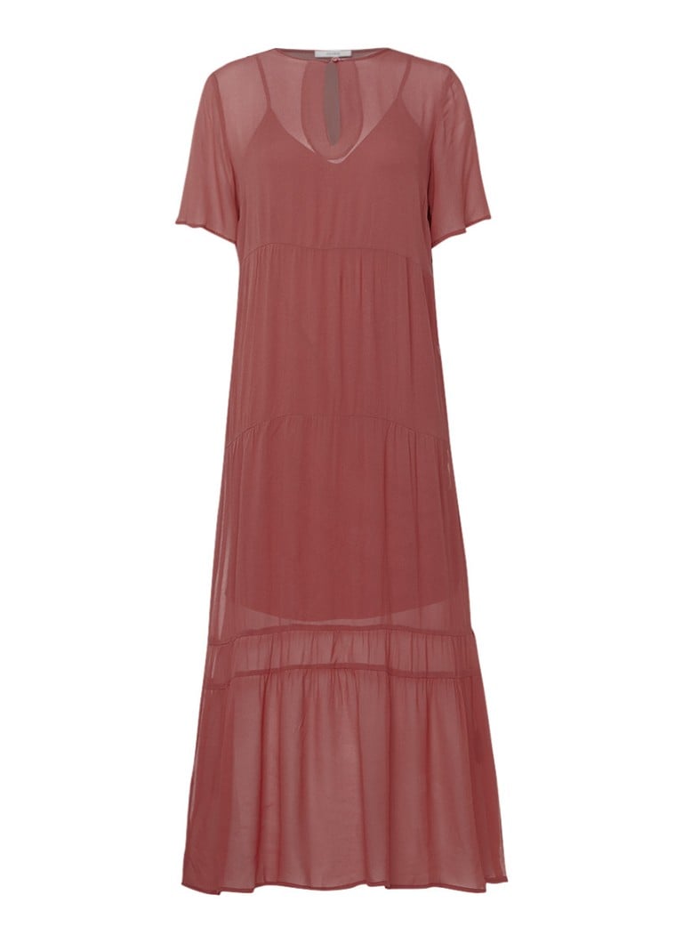 Gestuz Ayo maxi-jurk met keyhole detail oudroze