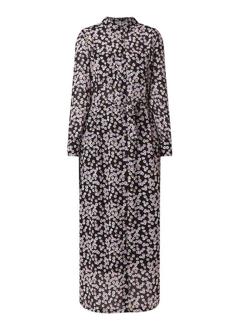 Another-Label Provence maxi blousejurk met bloemendessin lila