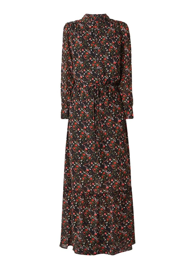 Another-Label Maley maxi-jurk met bloemendessin zwart