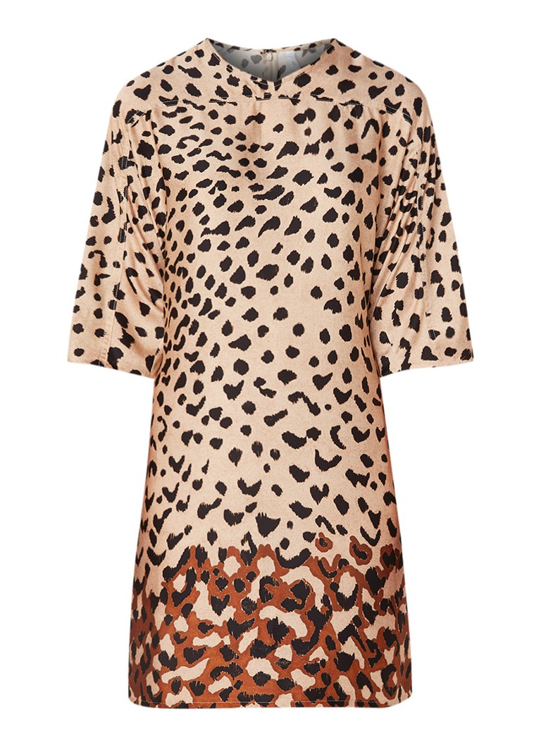 Mango Leopold tuniekjurk met luipaarddessin bruin
