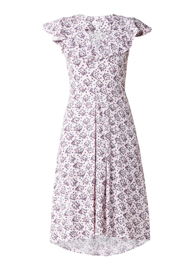 Claudie Pierlot Rosalie midi-jurk met bloemendessin lichtroze