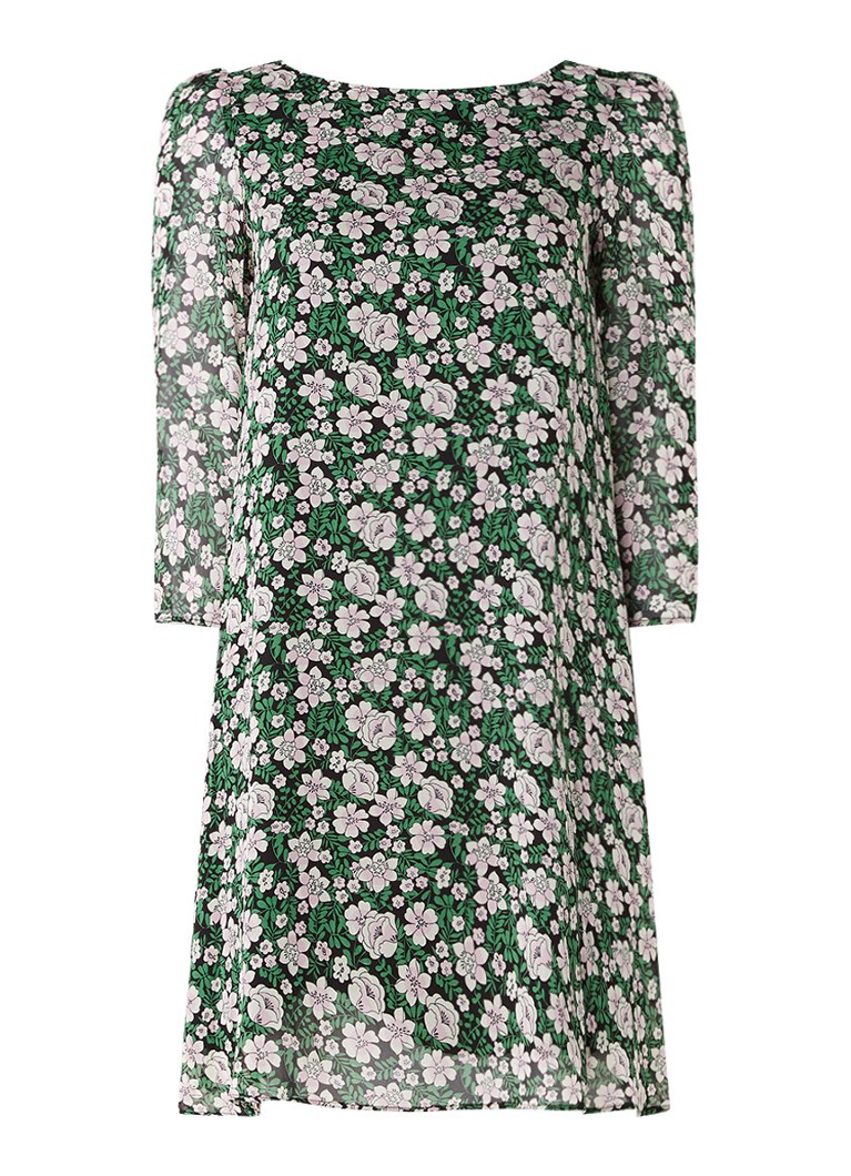 Claudie Pierlot Rififi Fleurs jurk met bloemendessin groen