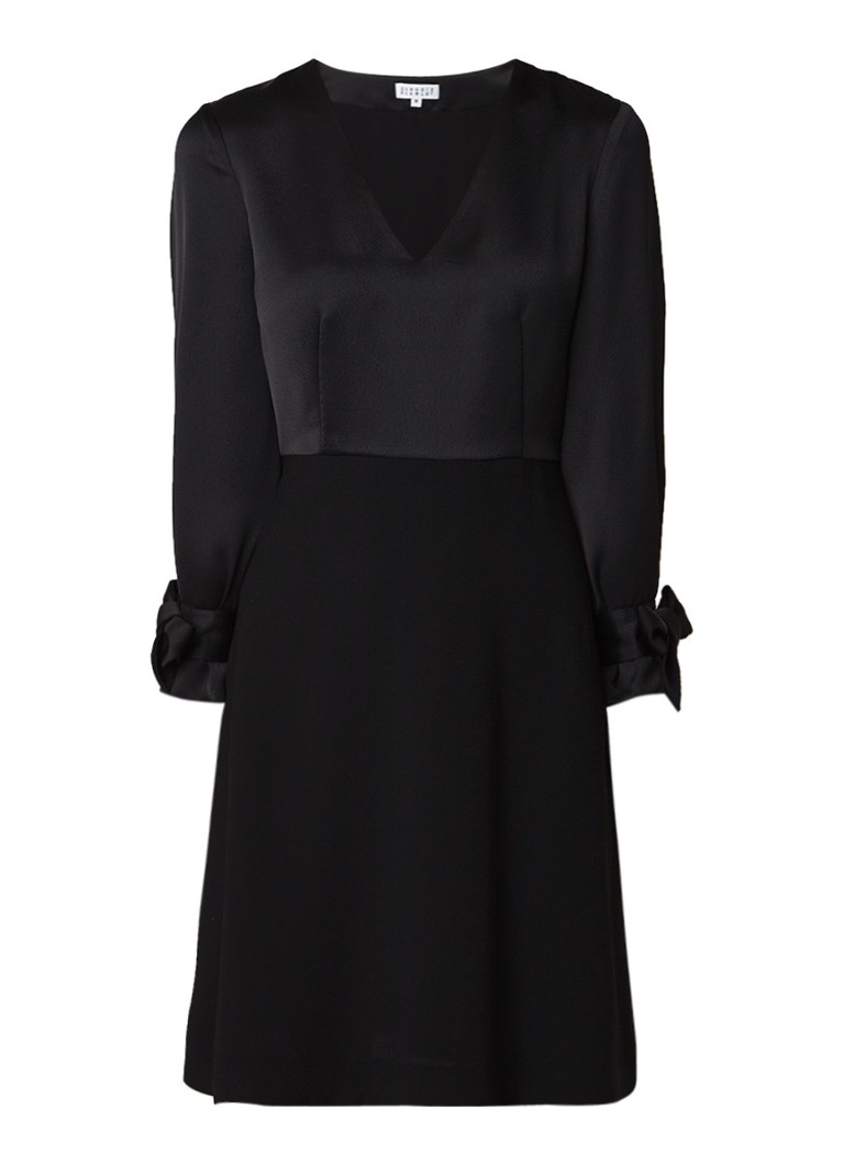 Claudie Pierlot Rhita A-lijn jurk met strikdetail zwart