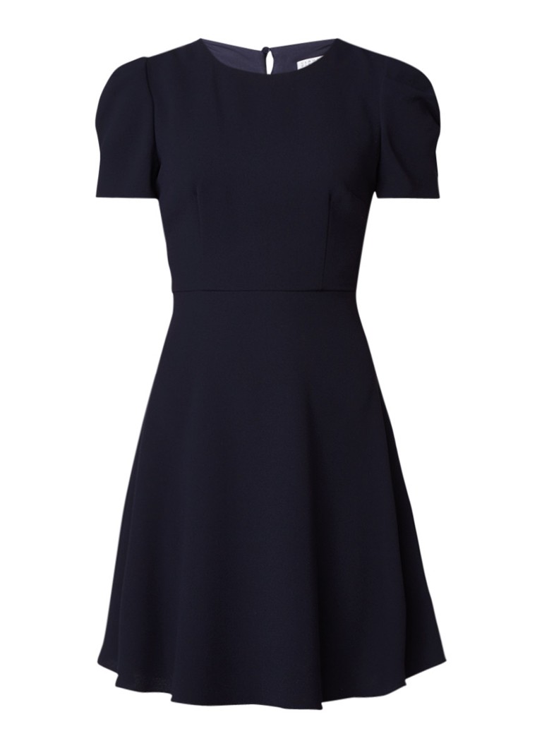 Claudie Pierlot Romiloa A-lijn jurk met rugdecolleté donkerblauw
