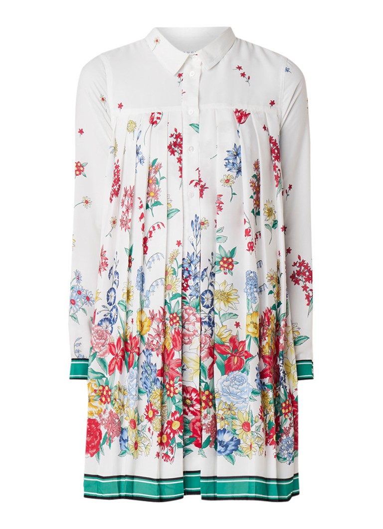 Claudie Pierlot Ramses blousejurk met bloemenprint wit