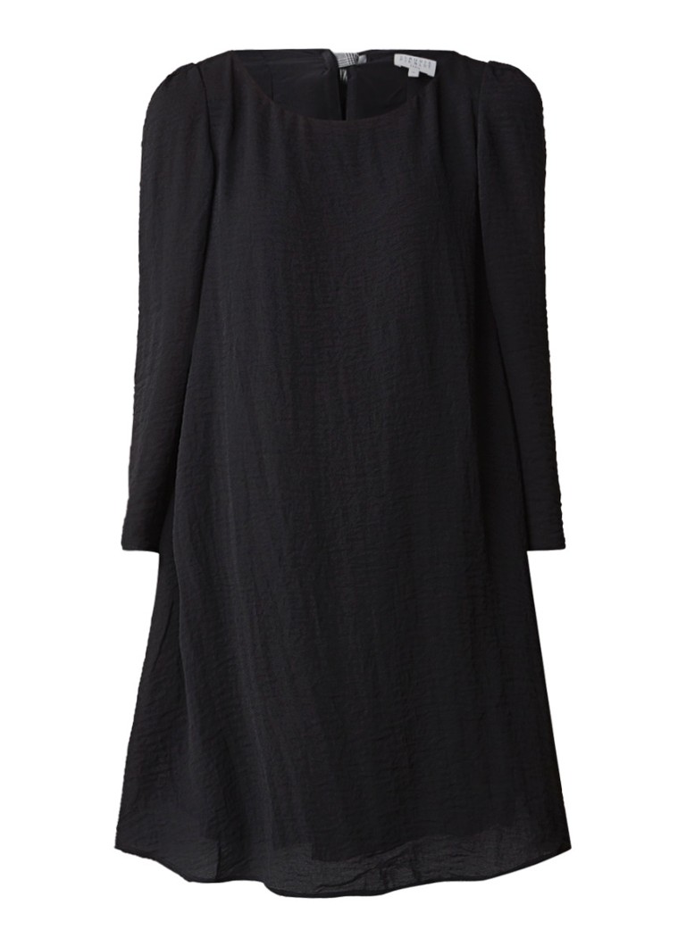 Claudie Pierlot Rififi loose fit mini-jurk met kreukel effect zwart