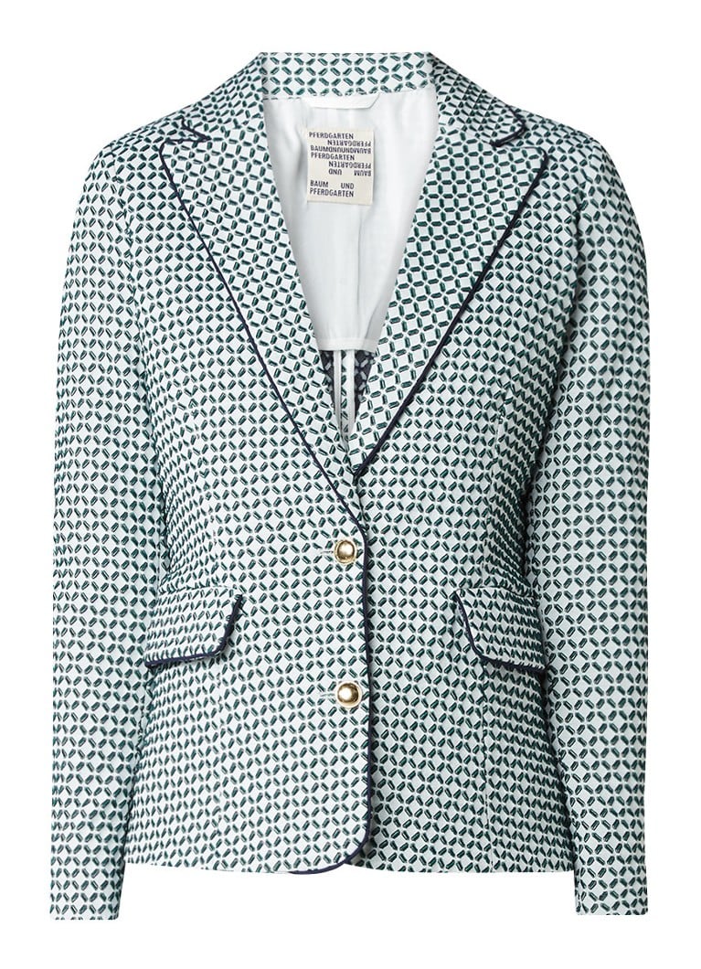 Baum und Pferdgarten Brenna blazer met jacquarddessin bruin