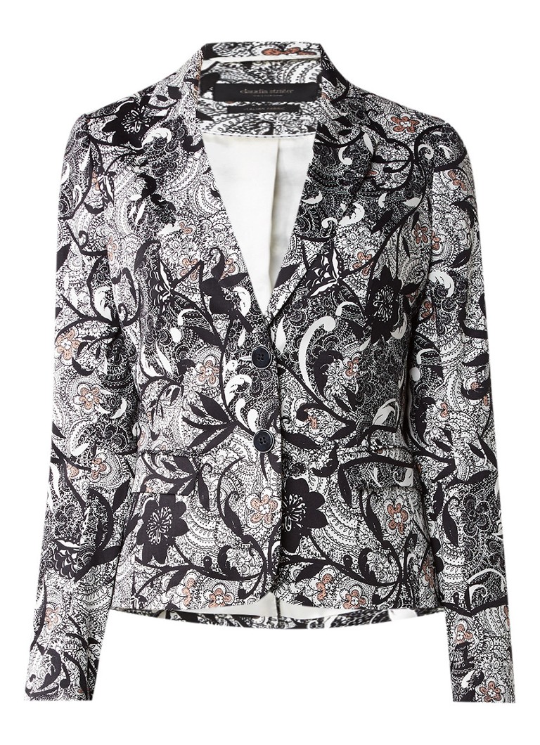 Claudia StrÃ¤ter Blazer met dessin roze