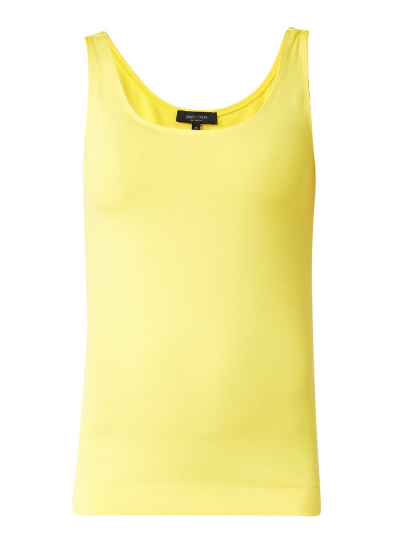 Claudia StrÃ¤ter Basic singlet van jersey roze