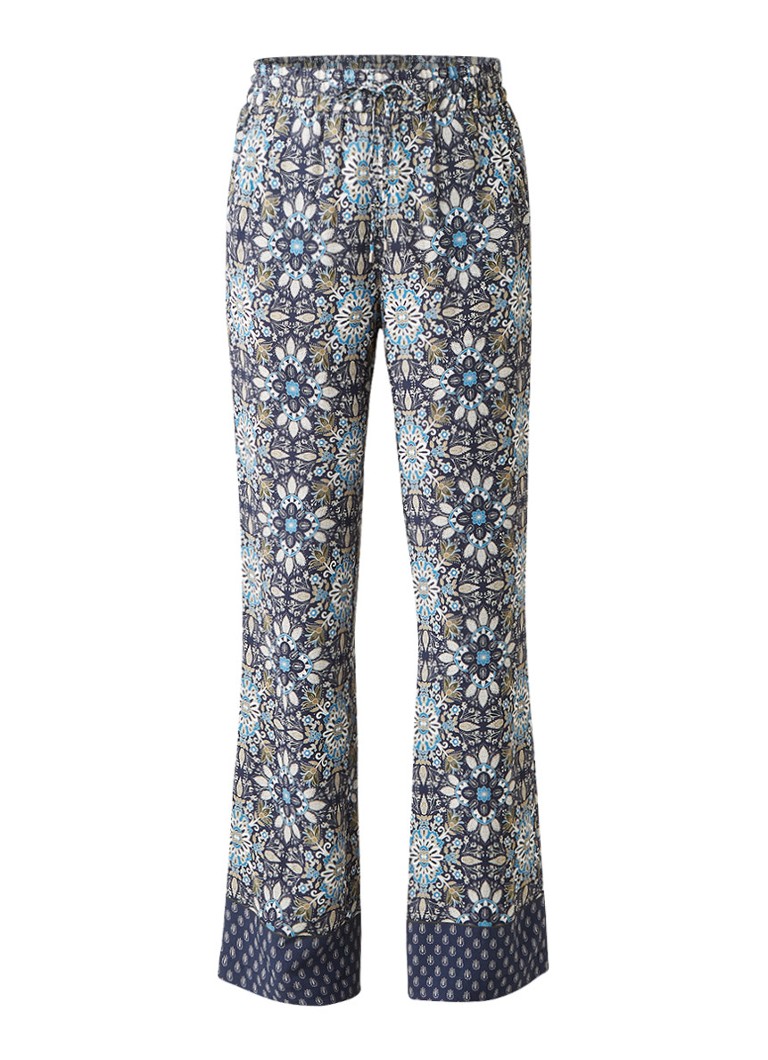 Claudia StrÃ¤ter Loose fit pantalon met botanisch dessin roze