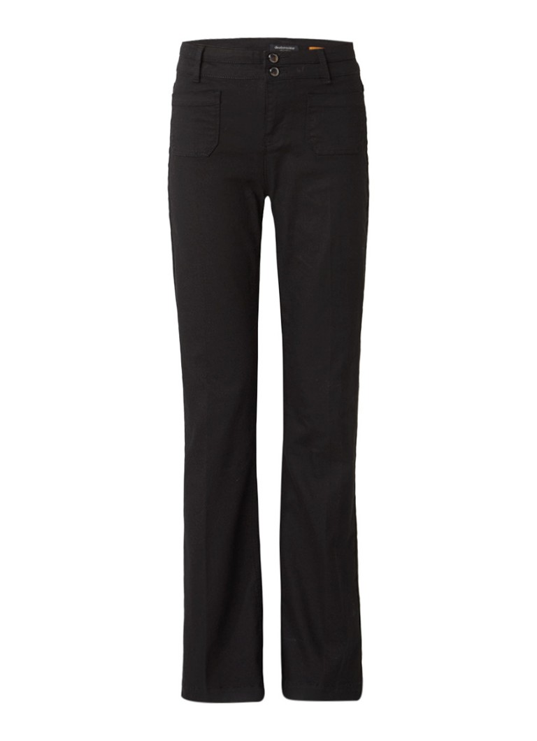 Claudia StrÃ¤ter High rise flared jeans met stretch roze