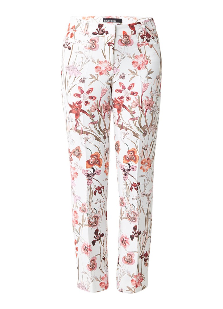 Claudia StrÃ¤ter Cambio pantalon met bloemendessin roze