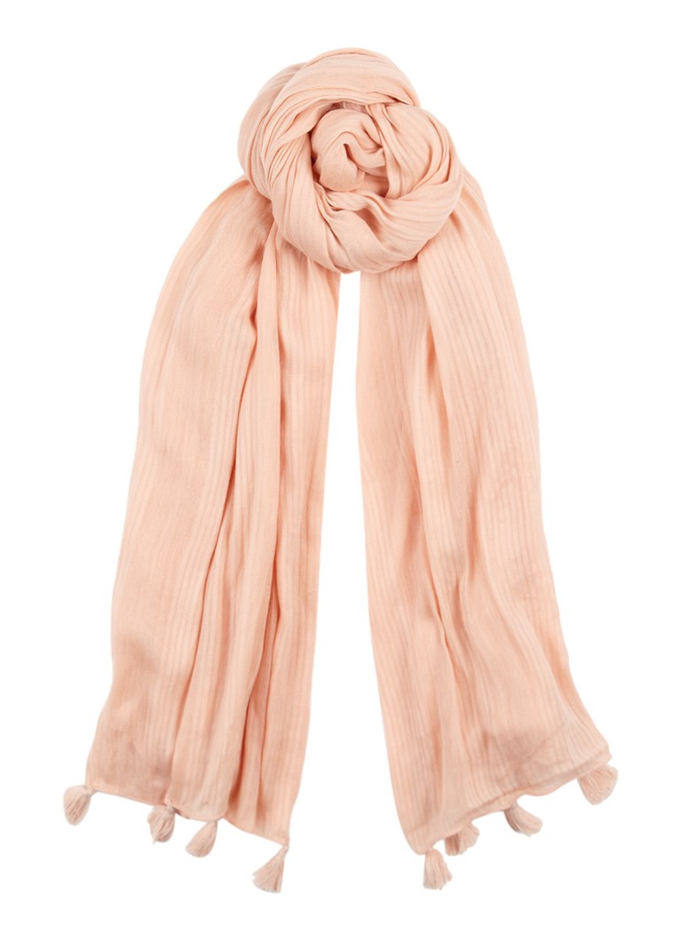 Claudia StrÃ¤ter Sjaal van katoen 110 x 190 cm roze