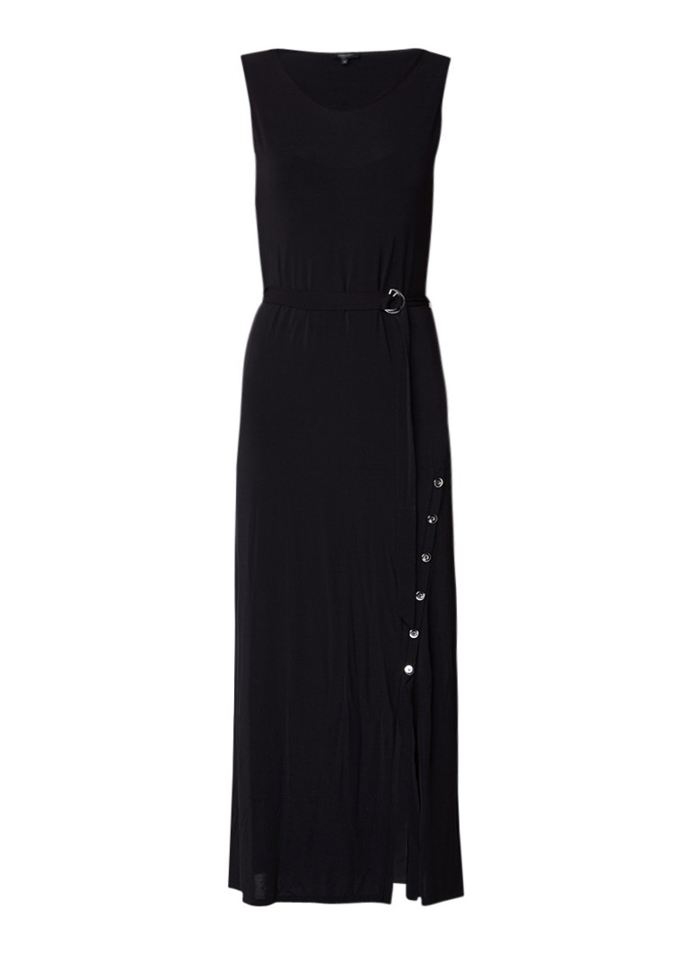 Claudia StrÃ¤ter Maxi-jurk met drukknoopsluiting zwart
