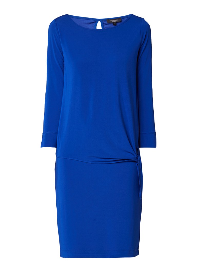 Claudia Sträter Tuniekjurk met knoopdetail donkerblauw