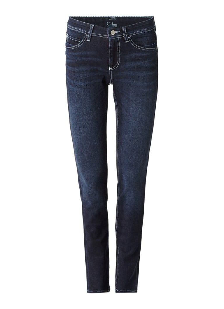 Claudia Sträter Cambio mid rise slim fit jeans roze
