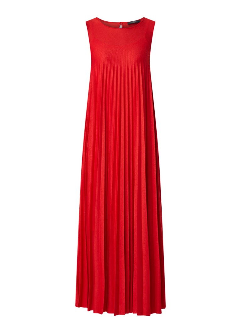 MaxMara Ogetti maxi-jurk van jersey met plissÃ© rood