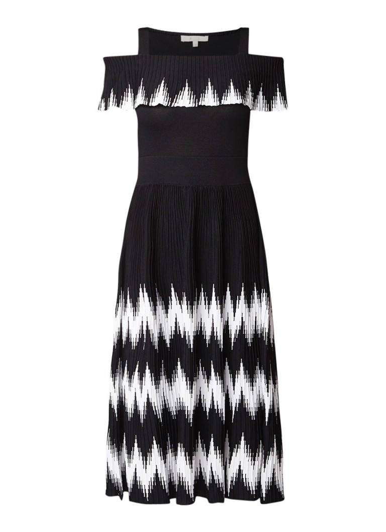 Maje Romani mini-jurk met bloemendessin zwart