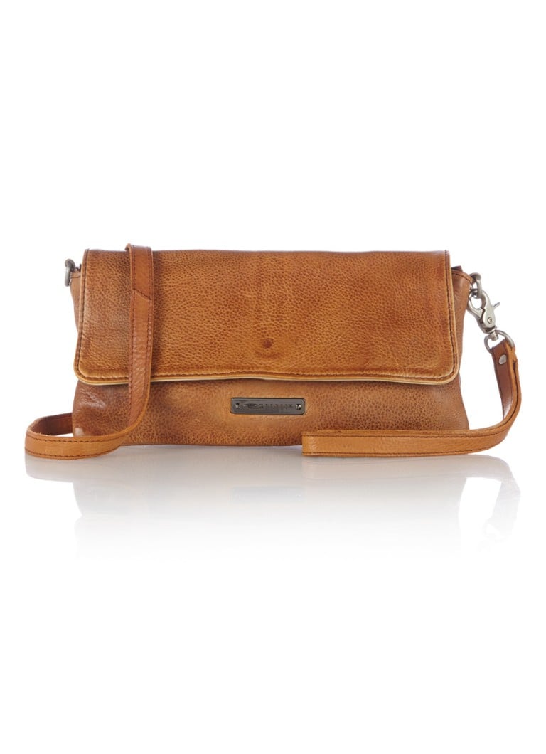 Expresso Njools crossbodytas van leer zwart