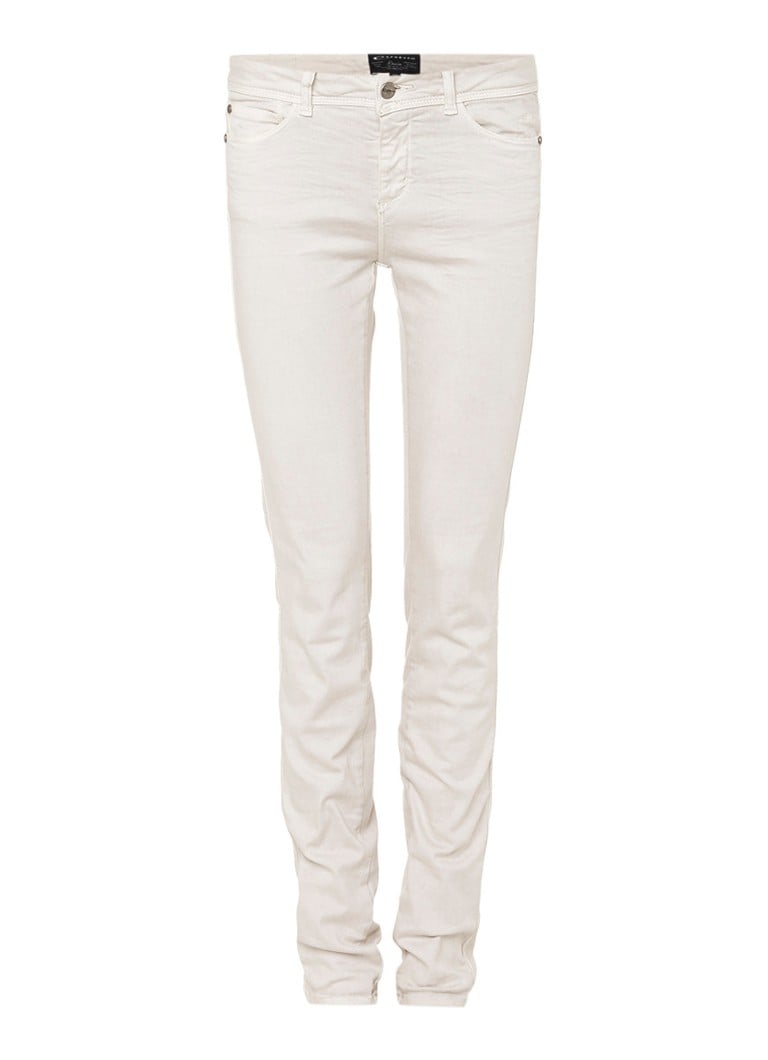 Expresso Beau mid rise skinny jeans met garment dye zwart