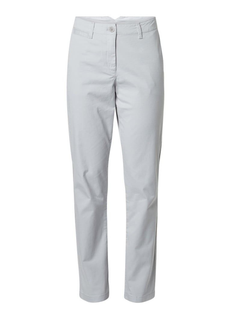 French Connection Slim fit chino van stretchkatoen grijs