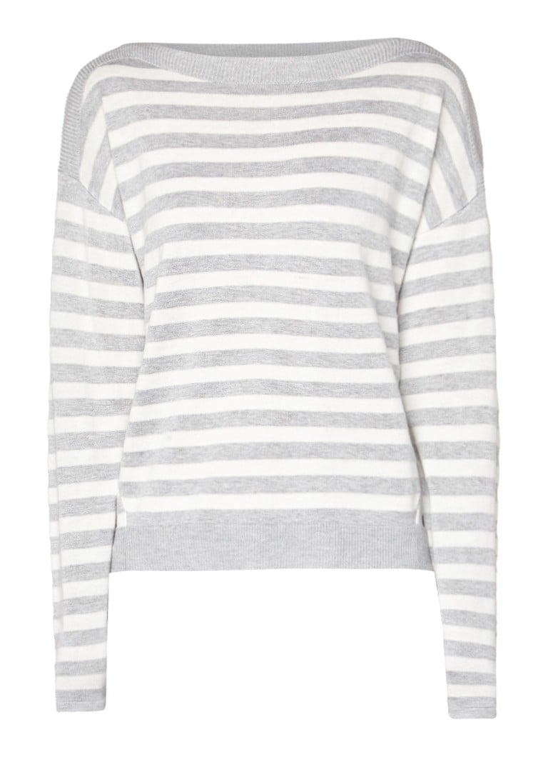 Expresso Danne longsleeve met streepdessin zwart