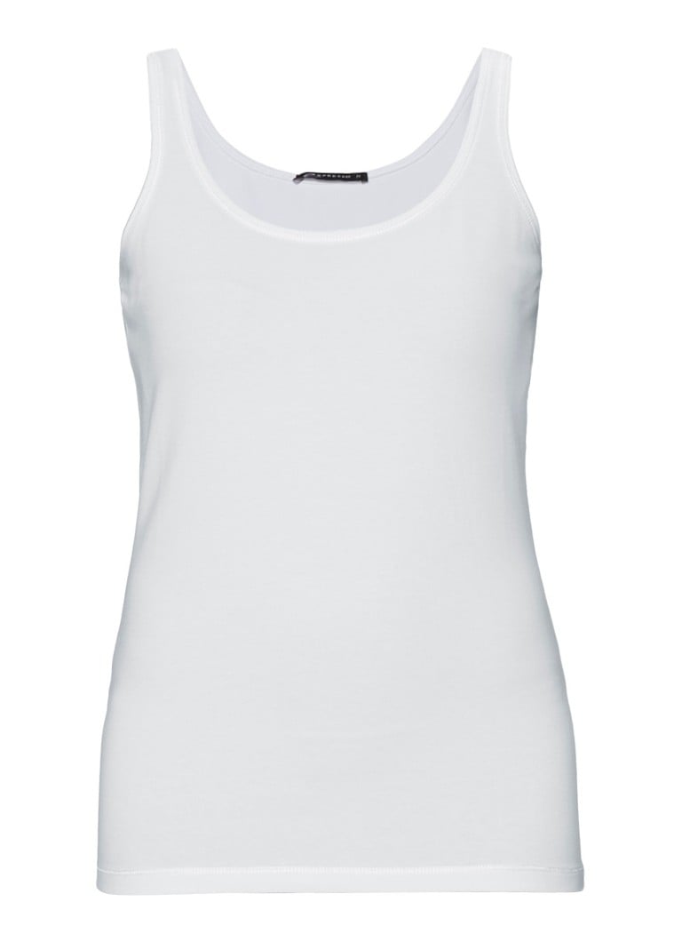 Expresso Xamels basic singlet wit zwart