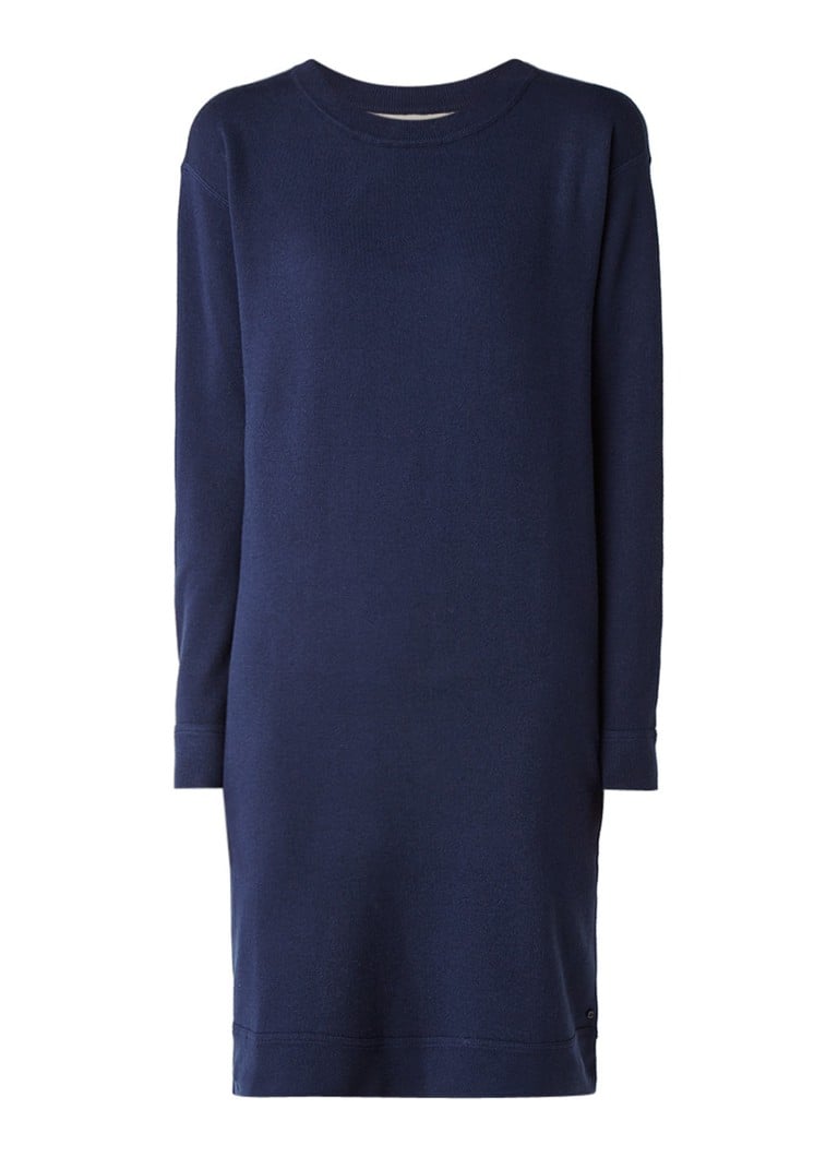 Marc O'Polo Loose fit sweaterjurk donkerblauw