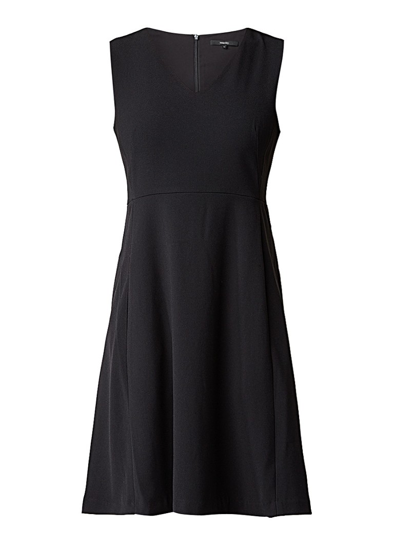 Someday Quade mouwloze A-lijn jurk met V-hals zwart