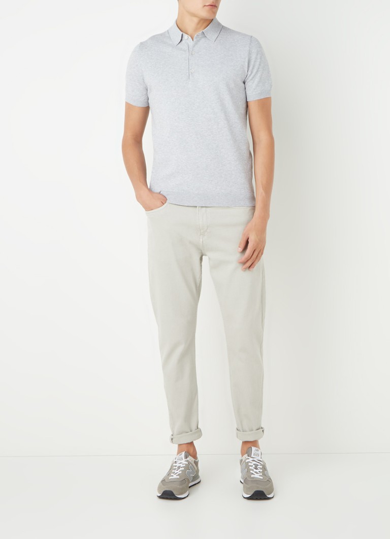 MANGO Technop fijngebreide regular fit polo