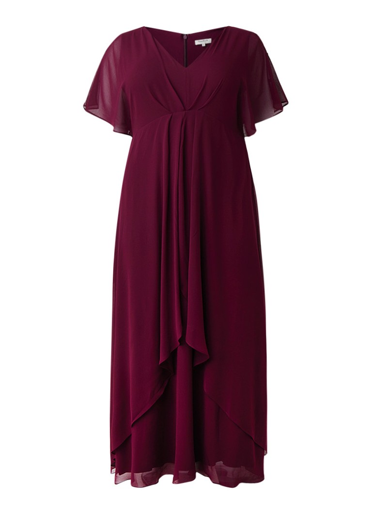 Studio 8 Nova maxi-jurk van chiffon met overlay paars