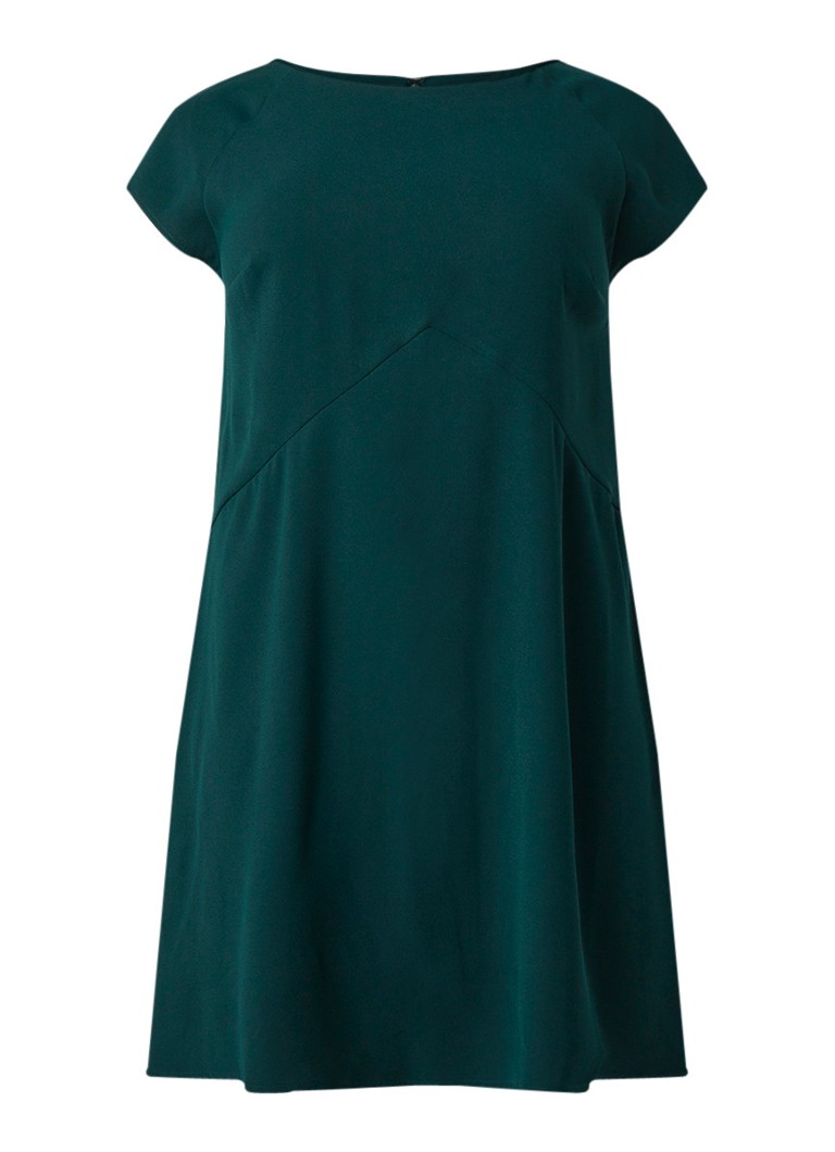 Studio 8 Julia Swingdress midi-jurk met kapmouw groen