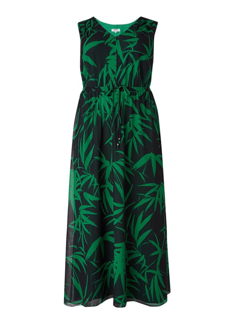 Studio 8 Lana maxi-jurk met bamboedessin groen