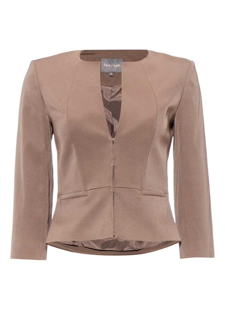 Phase Eight Hattie blazer met ribstructuur wit