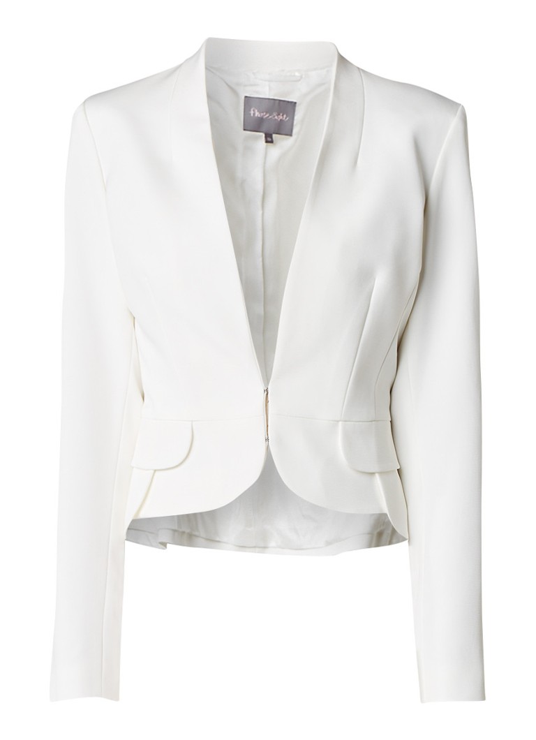 Phase Eight Elaina korte blazer met peplum wit